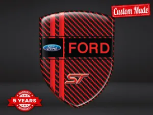 Ford Adesivo Fibra Carbonio Auto Lusso Elegante Creativo